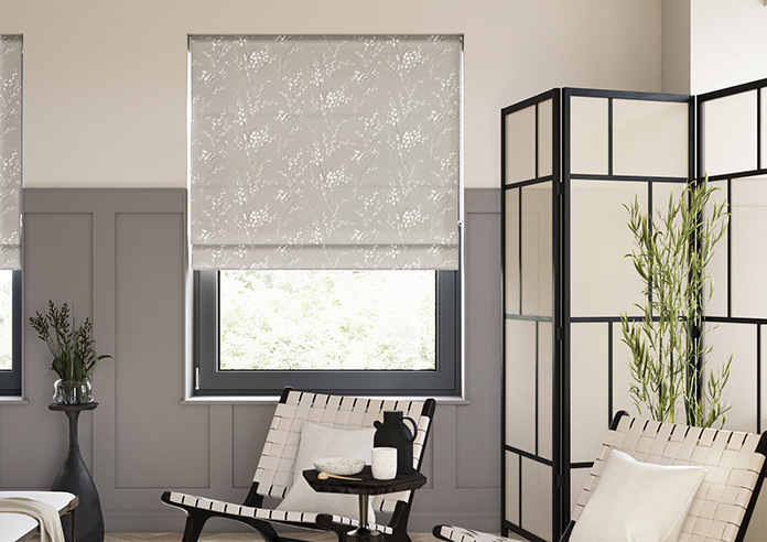Laura Ashley Pussy Willow, Steel - Twist&Fit Roman Blind - Image 3